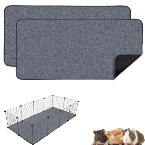 Mooydee Meerschweinchen-Käfigeinlagen, Fleece, 145 x 70 cm, 2 Stück von Mooydee