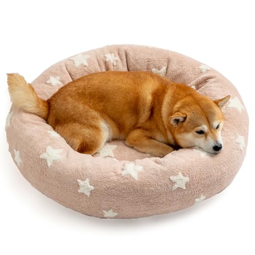 Mora Pets Donot Hundebett, rund, Katzenbetten für Hauskatzen, 76,2 cm, Rosa von Mora Pets