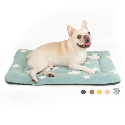 Mora Pets Hundekäfig-Unterlage, Hundebett-Matte für mittelgroße Hunde, waschbar, niedliches Stern-Haustierbett für Hundekäfig, ultraweich, flach, für Welpen, Katzen, Kätzchen, Kissen zum Schlafen, von Mora Pets