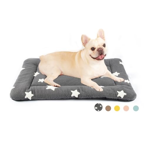 Mora Pets Hundekäfig-Unterlage, Hundebett-Matte für mittelgroße Hunde, waschbar, für 76,2 cm Käfig, ultraweiche, flache Welpenmatratze, Katze, Kätzchen, niedliches Kissen für gemütliches Schlafen, von Mora Pets