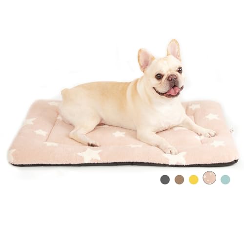 Mora Pets Hundekäfig-Unterlage, Hundebett-Matte für mittelgroße Hunde, waschbar, niedliches Stern-Haustierbett für Hundekäfig, ultraweich, flach, für Welpen, Katzen, Kätzchen, Kissen zum Schlafen, von Mora Pets