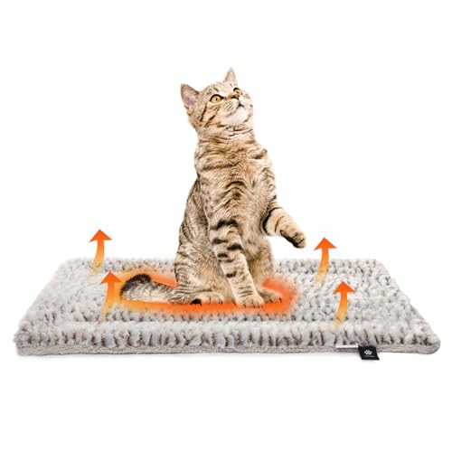 Mora Pets Katzendecke Selbstheizende Decke Katze Heizdecke für Katze Wärmedecke Katze Selbstwärmende Decke Ohne Strom Flauschig und Weich Katzenbett Waschbar 56 x 42 cm von Mora Pets