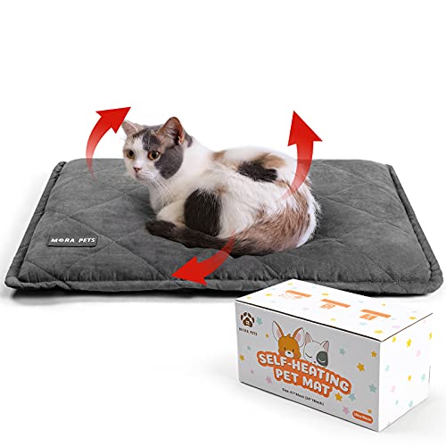 Mora Pets Hundedecke Waschbar Hundekissen Flauschig Hundematte Katzenkissen Kuscheliges Hundebett für Kleine Hunde und Katzen Katzendecke Katzenbett Weiches und Warmes Liegedecke Rutschfest 60 x 46 cm von Mora Pets