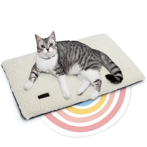 Mora Pets Selbstheizende Katzendecke für Katze Selbstwärmend Decke Katze Kissen Heizdecke für Katze Wärmedecke Geräuschlos Katzenkissen Waschbar Katzenbett Flauschig und Weich 61 x 46 cm von Mora Pets