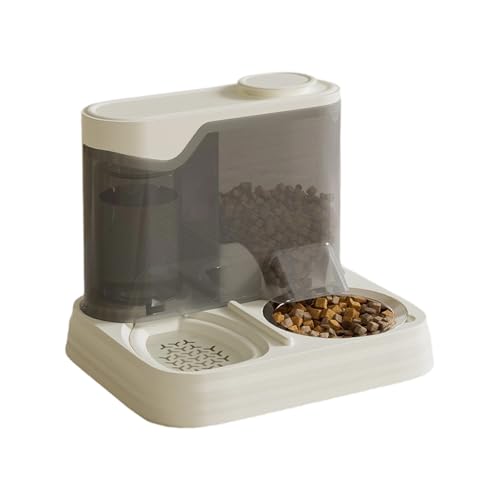 Herausnehmbarer Futternapf aus Edelstahl mit integriertem Wasserspender, rutschfeste Füße, auslaufsicher, für Hunde und Katzen, automatische Futterspender und Wasserbrunnen Herausnehmbarer Futternapf aus Edelstahl mit integriertem Wasserspender, rutschfeste Füße, auslaufsicher, für Hunde und Katzen, automatische Futterspender und Wasserbrunnen von Morain