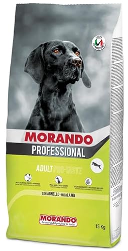 Morando Pro Dry Dog Food for Adult Dogs – Hundefutter - Hundetrockenfutter - Hundefutter Trocken - Trockenfutter für Hunde - Hunde Trockenfutter - Lammfleisch, Reis 15 kg von Morando