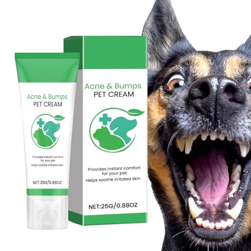 Moreeulsi 3 Stück Hundehaut Beruhigungscreme, 25g Haustierpflegecreme für juckende trockene Haut, Hundeschutz-Barriere Creme, hilft Hundehaare Nachwachsen, Hundehaut Heilbalsam, Hundelotion von Moreeulsi