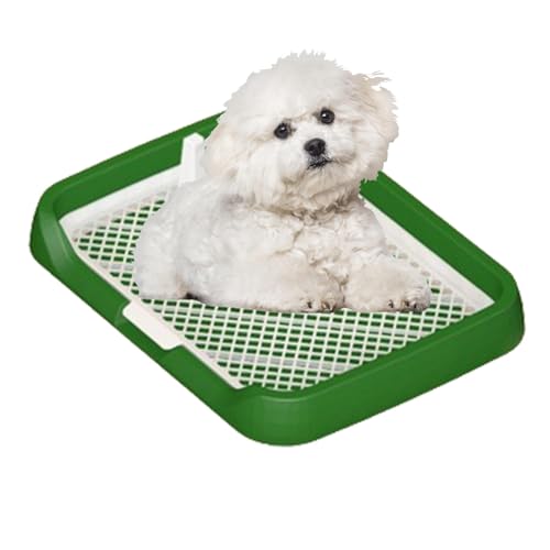 Moreeulsi 47x36cm Mesh Grids Flaches Töpfchen-Tablett Für Hunde, Abnehmbare Säulen-Hundetoilette, Hundetoilettentablett, Hundetoilette Indoor, Wiederverwendbares Haustier-Töpfchenzubehör von Moreeulsi