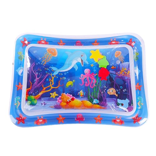 Moreeulsi 69x50cm Wassersensor Spielmatte Katze, Sensorische Wasserspielmatte Für Katzen, Wasser-Sensor-Spielmatte Mit Fischen Für Haustiere, Sensor Wasser Spielmatte, Wassermatte Für Katzen von Moreeulsi