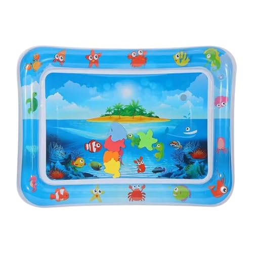 Moreeulsi 69x50cm Wassersensor Spielmatte Katze, Sensorische Wasserspielmatte Für Katzen, Wasser-Sensor-Spielmatte Mit Fischen Für Haustiere, Sensor Wasser Spielmatte, Wassermatte Für Katzen von Moreeulsi