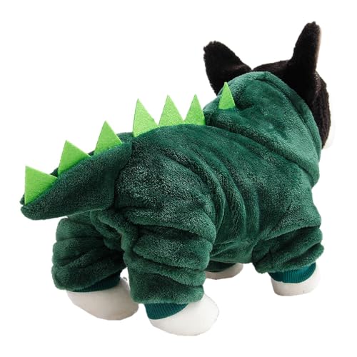 Moreeulsi Hunde-Dinosaurier-Cosplay-Hoodies, Hundekleidung, Katzen-Hoodies, weiches Hundekostüm, Haustier-Hoodies, lustiges Haustier-Dinosaurier-Kostüm, warmes Fleece, Winter-Hunde-Hoodie, von Moreeulsi