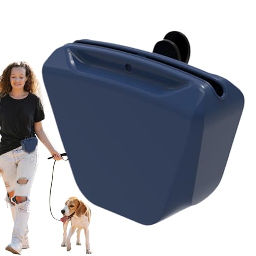 Moreeulsi Leckerli-Tasche zum Anklippen, Silikon, für Reisen, Spaziergänge, Hundetraining, Leckerli-Tasche mit Klicker, Leckerlibeutel für Haustier-Training von Moreeulsi