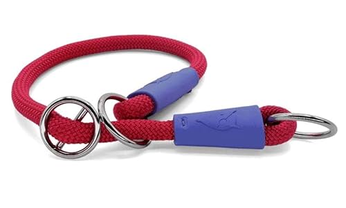 MORSO Half Slip Halsband für Hund Regular Rope Recycled red Velvet rot von MORSO