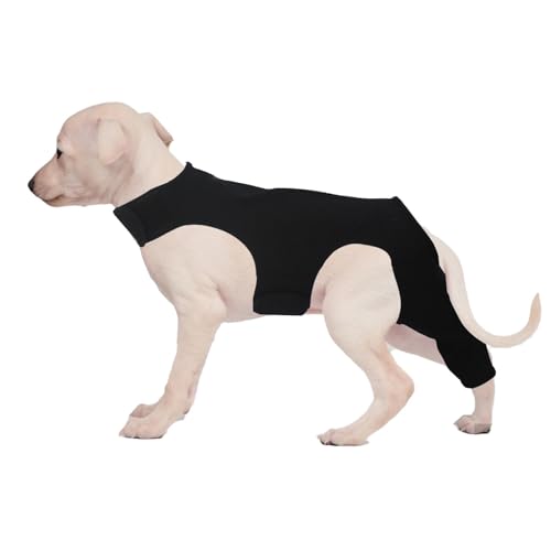 Moslalo Hunde-Hinterbeinmanschette, Hunde-Hinterbeinstütze | Hunde-Hinterbeinstütze,Anti-Licking Medium Dog Wunde Oberschenkelbandage Ellenbogen Recovery Sleeve Hüftwunde Pflege von Moslalo