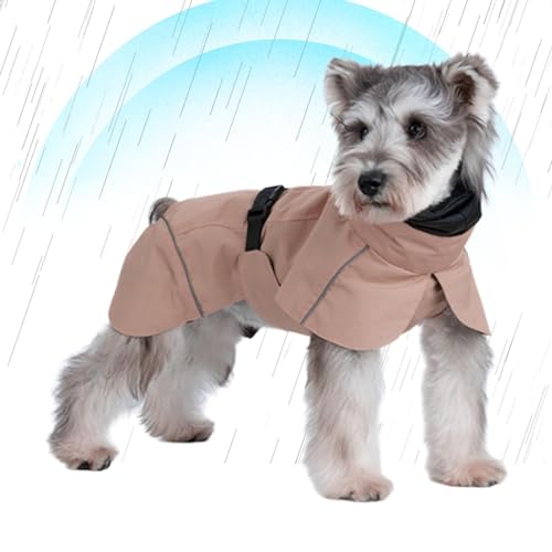 Moslalo Hunderegenmantel,Hunderegenmäntel für mittelgroße Hunde | Atmungsaktive, schneesichere und Winddichte Kleidung - Wasserdichter, leicht an- und auszuziehender, Verstellbarer Regenmantel mit von Moslalo