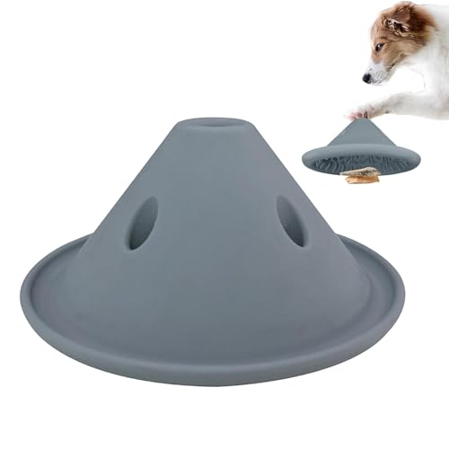 Moslalo Langsamer Futternapf für Hunde, Silikon-Haustier-Langsamfutternapf, Interaktive Futternäpfe für Hunde, um das Fressen zu verlangsamen, Pet Feeder Fun Interactive Slow Eater Dog Dish von Moslalo