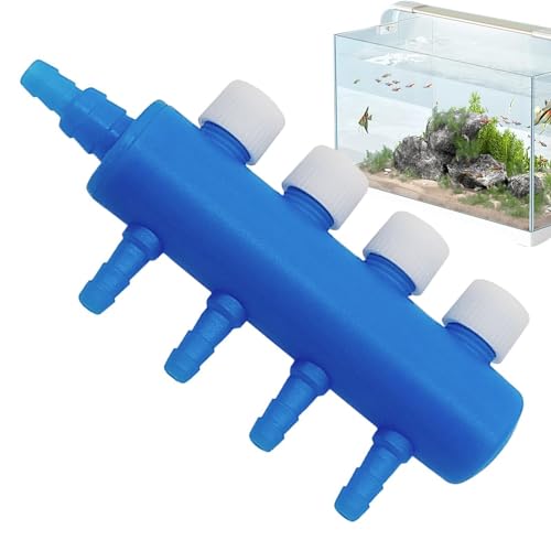 Moslate Aquarium Luftverteiler | Luftregelventil für Aquarium Luftpumpe - Aquarium Air Control Hebel Ventil Verteiler Verteiler Airline-Rohrverbinder von Moslate