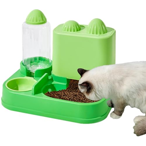 Moslate Futter- und Wassernapf-Set für Katzen, Futterautomaten für Hunde, 2-in-1-Bienen-/-Automatikfutterspender und Wasserspender für Hunde und Katzen, Hunde- und Katzennäpfe, automatische von Moslate