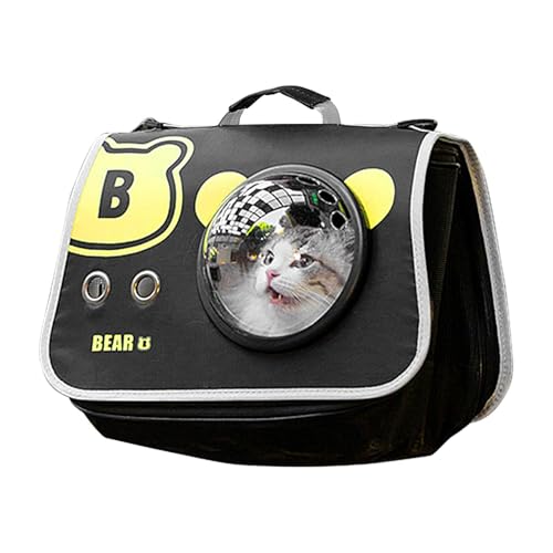 Moslate Katzen-Reisetragetasche, Katzentragetasche | Tragbare Transportbox für Haustiere mit weichen Seiten - Atmungsaktive Hundetragetaschen, Haustier-Reiserucksack, Umhängetasche für Katzen für vier von Moslate