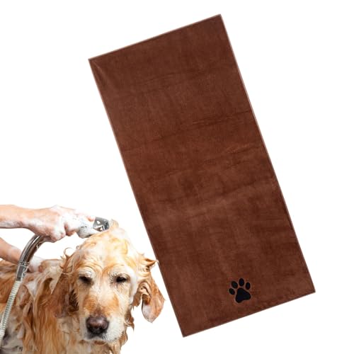 Moslate Katzen-Trockentuch, kleines Hundehandtuch | 13,7 x 29,5 Zoll Hundehandtuch,Saugfähiges Hundehandtuch, Mikrofaser-Pflegehandtuch, Duschtuch, weiches Pfoten-Hunde-Trockentuch zum Baden von Moslate