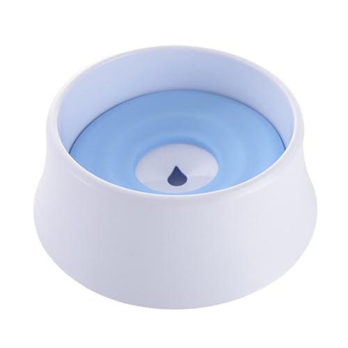 Moslate Langsamer Wasserspender für Hunde, Hundenapf ohne Spritzer, 1200 ml Zero Splash Slow Water Dish für Welpen, No Splash Hundenapf, Haustierkatzen-Langsamtrinknapf für Zuhause, Spazierengehen von Moslate