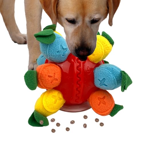 Moslate Schnüffelspielzeug für Hunde, Puzzleball für Hunde,Karotten-Design, Stoffstreifen, der Lebensmittel-Kauspielzeuge versteckt | Tragbares Futtersuchspielzeug für Hunde mit Sound für kleine und von Moslate