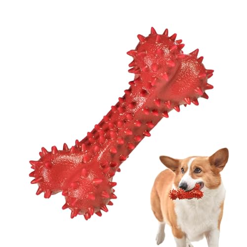 Moslate Spiky Bone Hundespielzeug - Stachelknochen Kauspielzeug für kleine Hunde Gummi - Natürliches Apportierspielzeug, weiches Hundespielzeug, eething Welpenspielzeug für Training, Haustiere, von Moslate