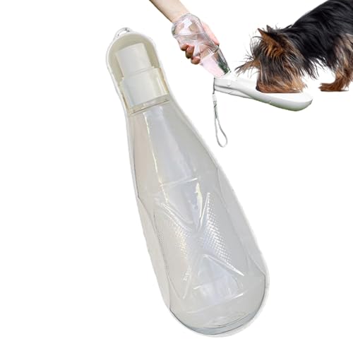 Moslate Wassertrinkflasche für Haustiere, Reiseflasche für Spaziergänge mit dem Hund | 450 ml Wasserflaschenspender für Hunde | Faltbarer auslaufsicherer Welpenbecher, Trinknapf für Haustiere im von Moslate