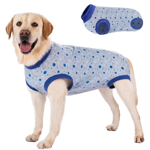 Mosucoirl Hunde Erholungsanzug,Hundebody Post op Body Hund erholungsanzug weich hundeanzug Bauchwunden medizinisch Hunde Bodysuit für Katzen Hunde weiblich männlich mittelgroß groß von Mosucoirl