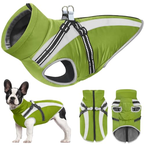 Mosucoirl Warme Hundeweste, wasserdichte Hundejacke, reflektierendes Fleece, für den Winter, kaltes Wetter, Hundekleidung, gemütliche Schneejacken, Outfits für kleine, mittelgroße und große Hunde, von Mosucoirl