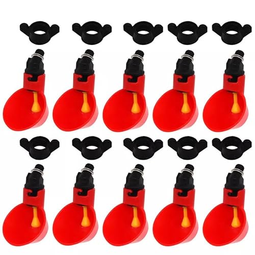 10PCS Automatischer Füttergeflügel Wasser Trinkbecher für Geflügel Hühnchen Hühnchen Vögel 10PCS Automatischer Füttergeflügel Wasser Trinkbecher für Geflügel Hühnchen Hühnchen Vögel von Mounteps