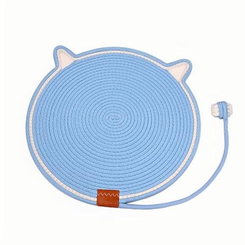 Mounteps 16.5" Dual Kratzkissen für Indoor Katzen Natürliche Baumwolle Seil Katze Kratzkissen (Hellblau) von Mounteps