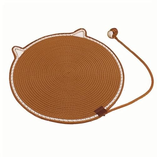 Mounteps 16.5" Dual Kratzkissen für Indoor Katzen Natürliche Baumwolle Seil Katze Kratzkissen (Khaki) von Mounteps