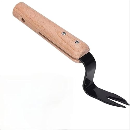 Mounteps Wooden Handle Carbon Steel Weed Pulling Tool Weed Puller Digger Fork Weeder von Mounteps