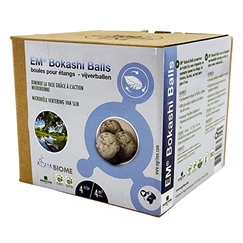 Moutta | EM® Bokashi Balls 4 Stück | Teichkugeln | Verringert Schlamm durch mikrobielle Wirkung von WOOTONG