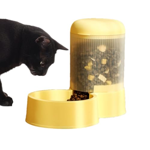 Automatische Katzenfutterautomatin, Pet Feeder Automatic - Auto Food Feeder Feeding Katzenspender - Kleine Haustier Waterer Waschable Hundeschale für Welpen & Kätzchen von Moxeupon