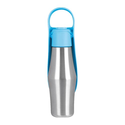 Haustier Travel Water Flasche, Hundetrinkflasche - Lecksicheres Edelstahl -Welpenwasserbrunnen - Haustier -Stuff Accessoires Gegenstände, kleine Tier im Freien für Gehen, Wandern, Reisen, von Moxeupon