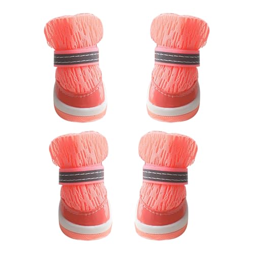 Hundeschuhe für heißen Asphalt - Pfotenschutz Welpen Stiefelchen | 4 Paar Anti-Rutsch Hundeschuhe für Spaziergänge, Wandern, Outdoor, Camping, und Sommer Hundeschuhe für heißen Asphalt - Pfotenschutz Welpen Stiefelchen | 4 Paar Anti-Rutsch Hundeschuhe für Spaziergänge, Wandern, Outdoor, Camping, und Sommer von Moxeupon