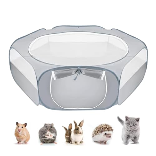 Moxeupon Kaninchen-Laufstall, kleines Haustierkäfigzelt | Haustier-Spielgehege, leicht zu reinigender Übungshofzaun - Leicht zu reinigender Übungshofzaun, Faltbarer Kaninchen- und Katzenlaufstall für von Moxeupon