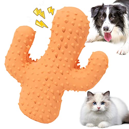 Moxeupon Kauspielzeug für Welpen zum Zahnen - Kaktusform Beißspielzeug für Hunde - Kauspielzeug für Haustiere zum Reinigen der Zähne und zum Schutz der Mundgesundheit für Hunde und Welpen von Moxeupon