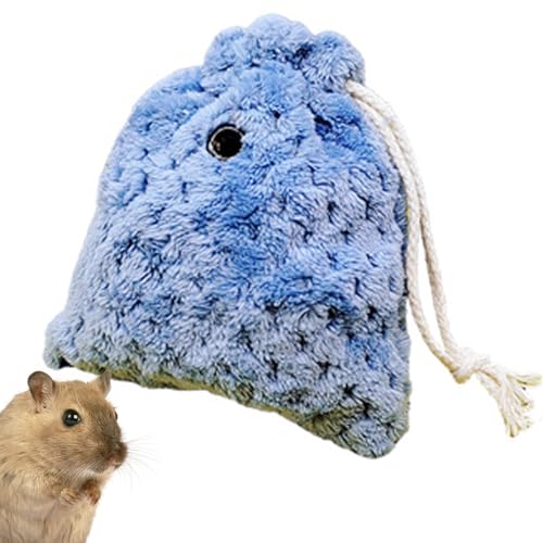 Moxeupon Outgoing Draw Guinea Bag - Reisehandtasche Baumwollnest für Hamster,Tragbare Tragetasche mit Kordelzug und Belüftungsöffnung für Eichhörnchen und Kleintiere von Moxeupon