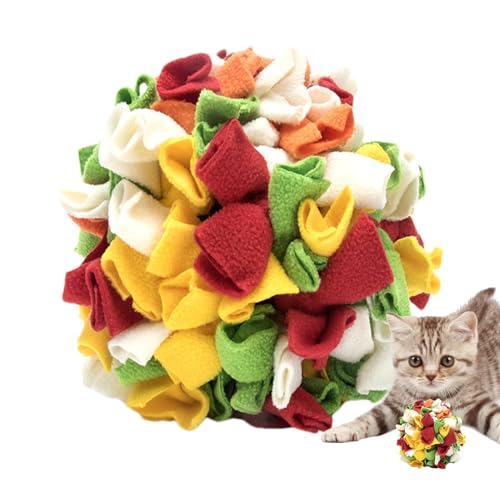 Moxeupon Sniffle Interactive Treat Ball, Snuffle Toys for Dogs - Stress Relief Snuffle Ball Interactive Sniffing Toy | Puzzle -Training Futtermatte farbenfrohe Haustierversorgungen für Aggressive von Moxeupon