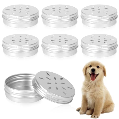 Mozeat Lens 6 Pcs Scent Training for Dogs Scent Work for Dogs Dog Scent Training Equipment Box Dog Nose Metal Container Smell Aluminum Cans Nosework Tins Scent Work Container von Mozeat Lens