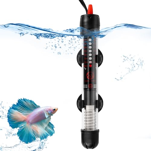 MplehDa Aquarium Heizung Aquarium Heizstab 25W Klein Heizstab Aquarium Temperatur Aquarium Heizer mit Saugnäpfen für Fischtanks und Aquarium von MplehDa