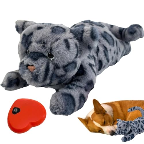 Mppchhn Puppy Sleeping Buddy, Herzschlagspielzeug für Welpen, Plüsch-Herzschlag-beruhigendes Welpenspielzeug, Haustier-Stressabbau und beruhigende Schlafhilfe, Komfortspielzeug für das von Mppchhn