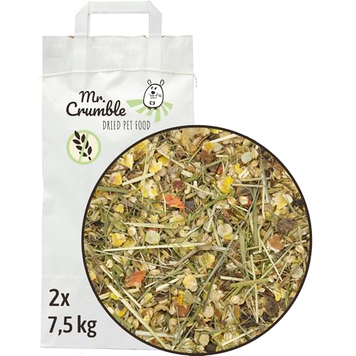 Mr. Crumble Kaninchenfutter weizenfrei ohne Pellets Knuspermüsli 15 kg von Mr. Crumble Dried Pet Food