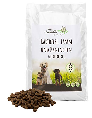 Mr. Crumble Dried Pet Food Getreidefreies Hundefutter trocken mit Lamm und Kaninchen für adulte Hunde 15 kg von Mr. Crumble Dried Pet Food