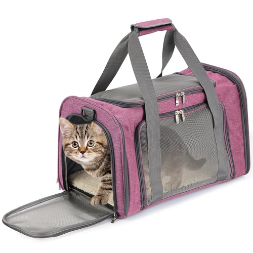 Mr. Pen Haustier-Tragetasche, Rosa, Katzentragetasche, Hundetasche, Katzentasche, Katzentasche, weiche Katzentragetasche, Hundetragetasche, Haustierreisetasche, weiche Seitentasche, Katzentragetasche von Mr. Pen