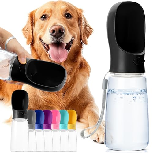 Mr. Pen Hunde-Wasserflasche, 540 ml, groß, blau, tragbare Hundewasserflasche, Reisewasserflasche, tragbare Wasserflasche für Hunde, Haustier-Wasserflasche, Reise-Hunde-Wasserflasche von Mr. Pen