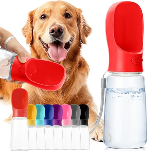 Mr. Pen - Hundewasserflasche, 538.6 g groß, blau, tragbare Hundewasserflasche, Hunde-Reisewasserflasche, Hundewasserflaschenspender, tragbare Wasserflasche für Hunde, Reise-Hunde-Wasserflasche von Mr. Pen